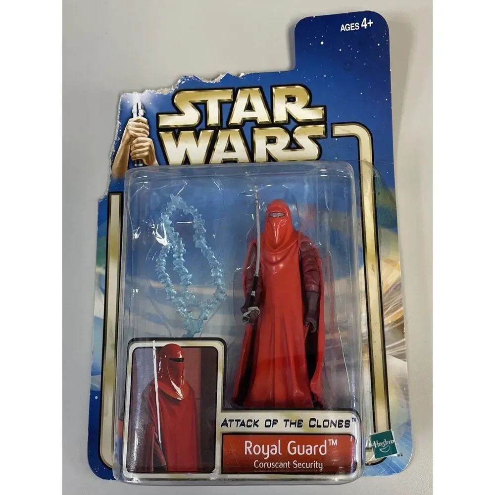 (3) Star Wars Attack of the Clones-Royal Guard-Shaak Ti-Luminara Unduli NIB 2002